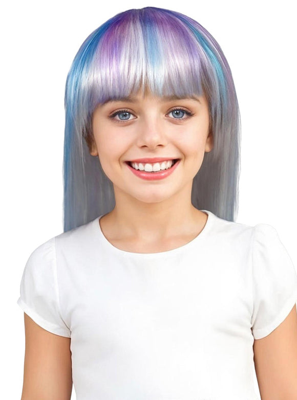 Crayola Colour Me Long White Customisable Costume Wig - Kids Image