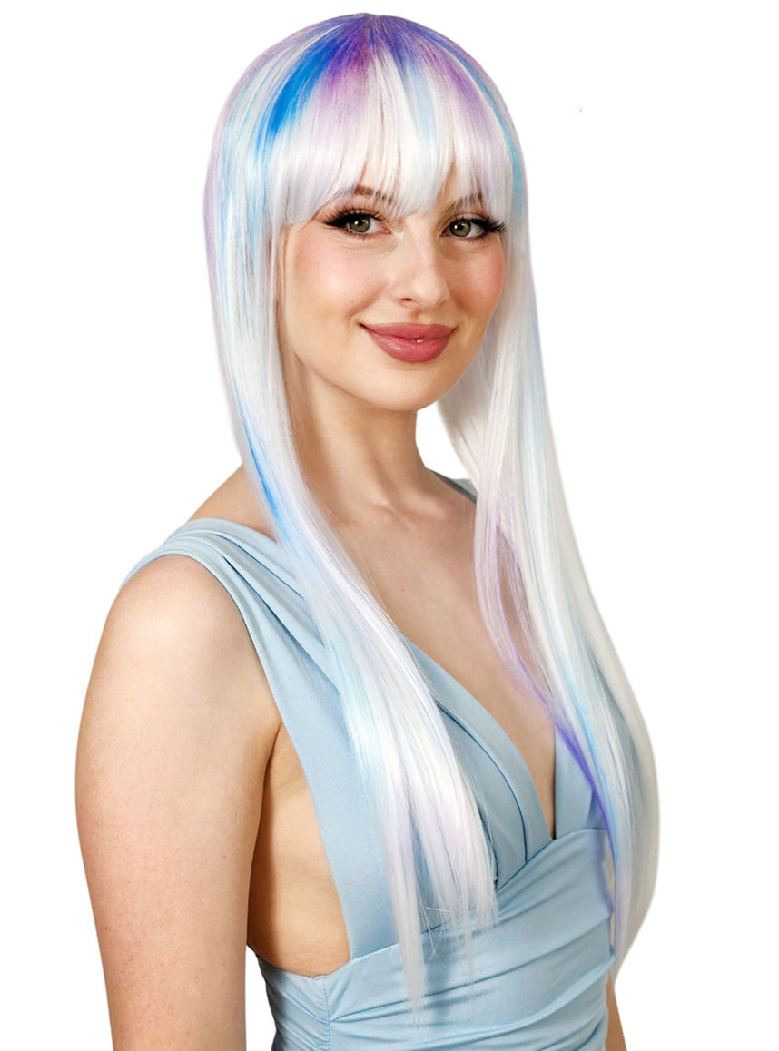 Crayola Colour Me Long White Customisable Costume Wig - Main Image