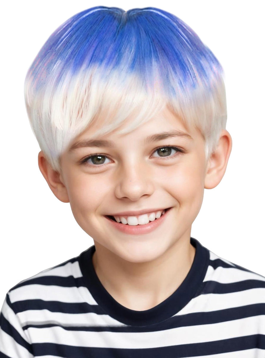 Crayola Colour Me Short Sides White Customisable Costume Wig - Kids Image