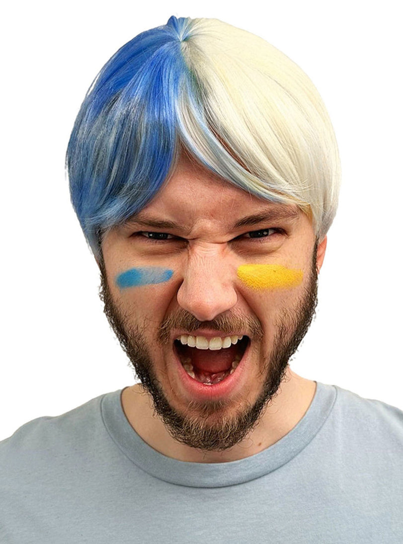 Crayola Colour Me Short Sides White Customisable Costume Wig - Main Image