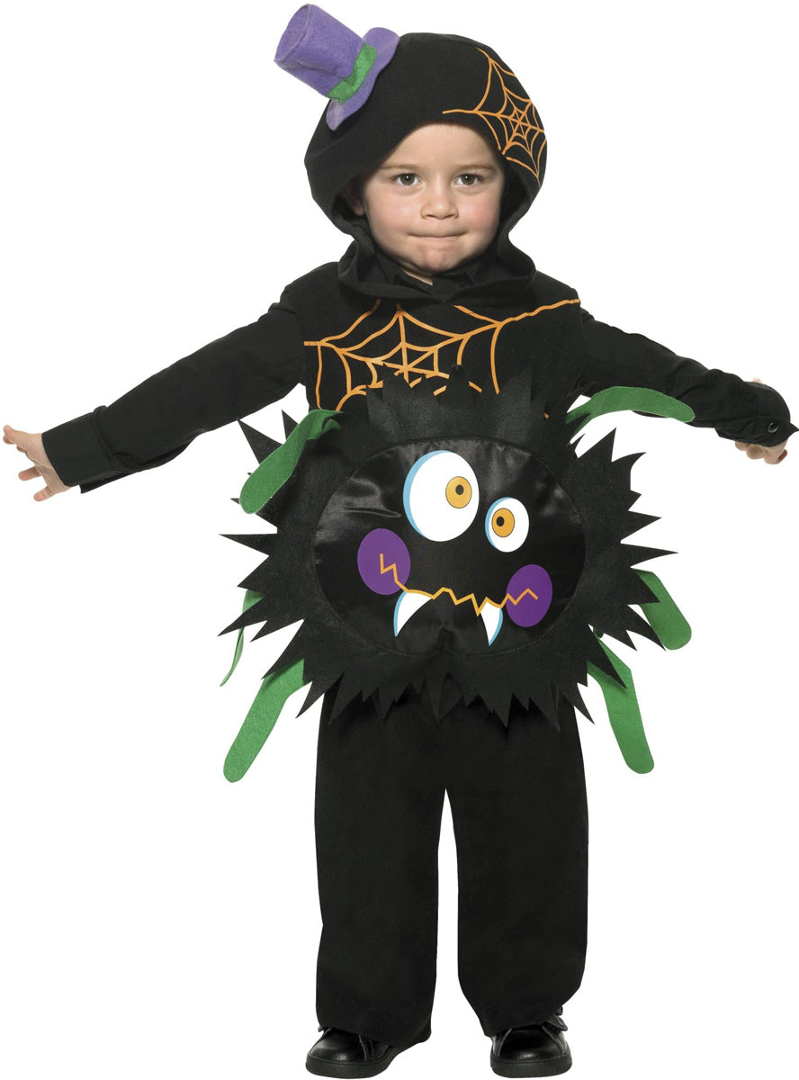 Toddler Black Spider Halloween Costume - Main Image