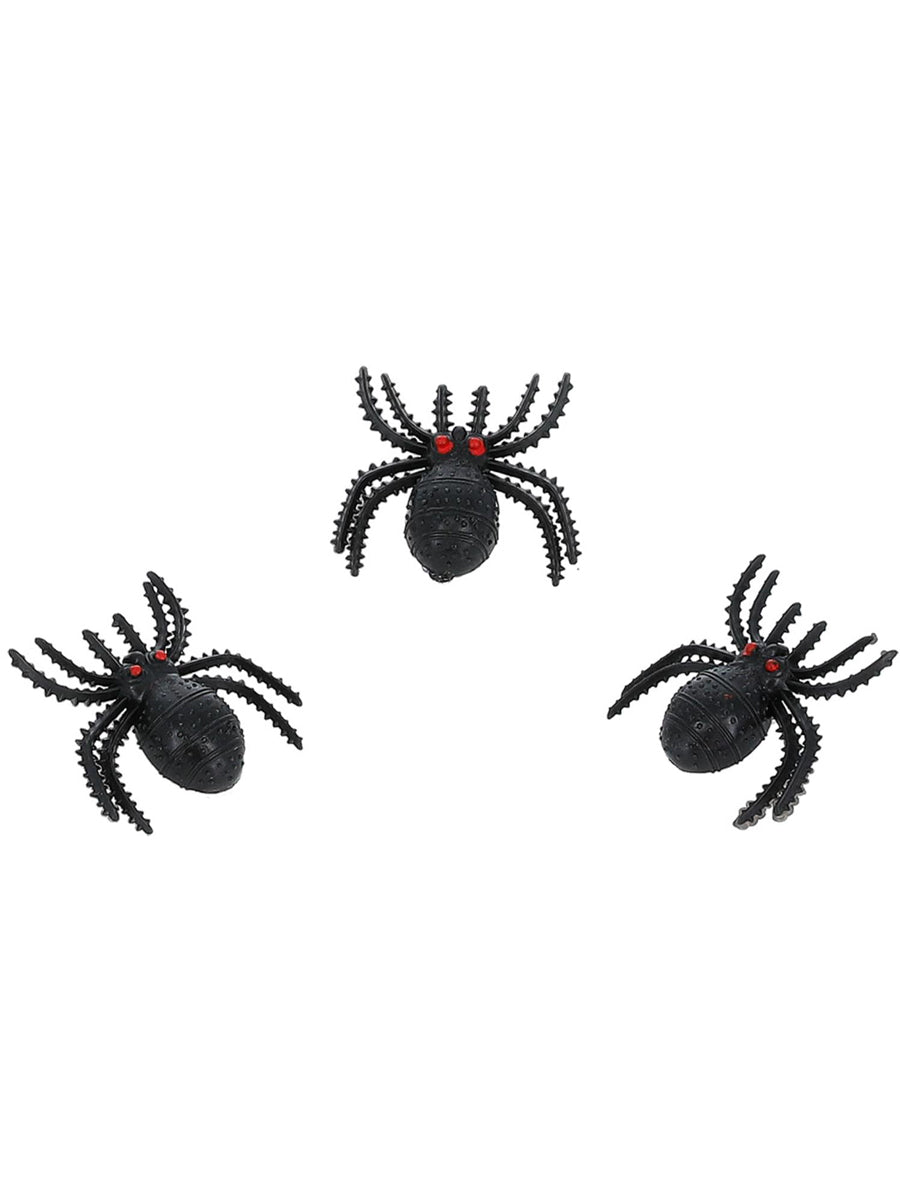 Halloween Black Spider Hair Clips Pack of 3 - Alternate Image