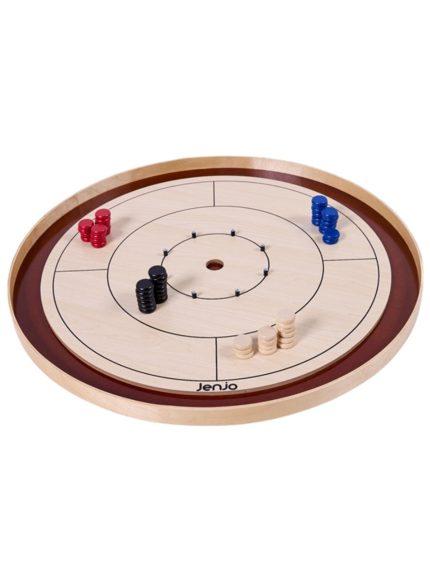 Crokinole Championship Wooden Disc Game - Alternative Image 1