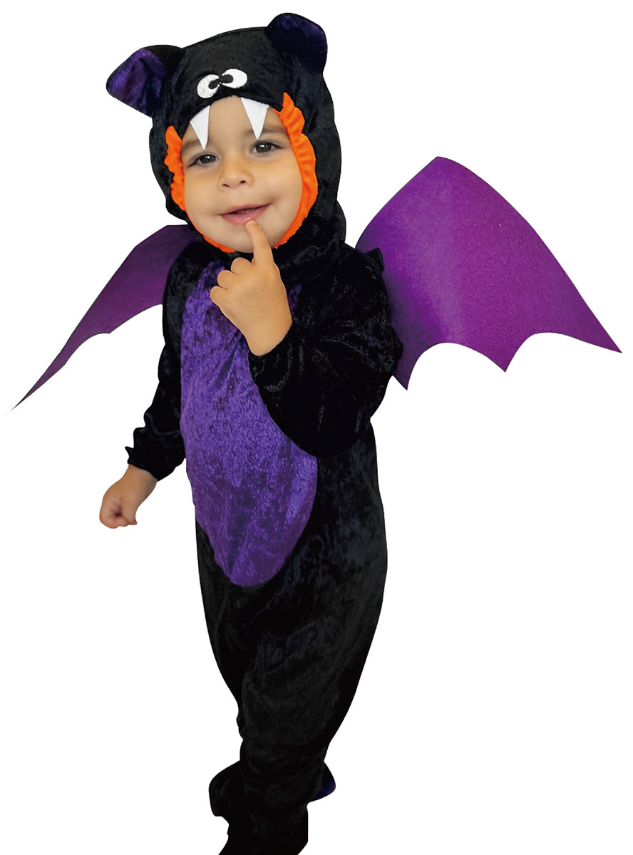 Alternative image of Cute Purple Bat Toddler Boys Halloween Costume