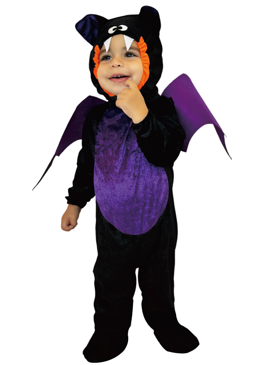 Main image of Cute Purple Bat Toddler Boys Halloween Costume