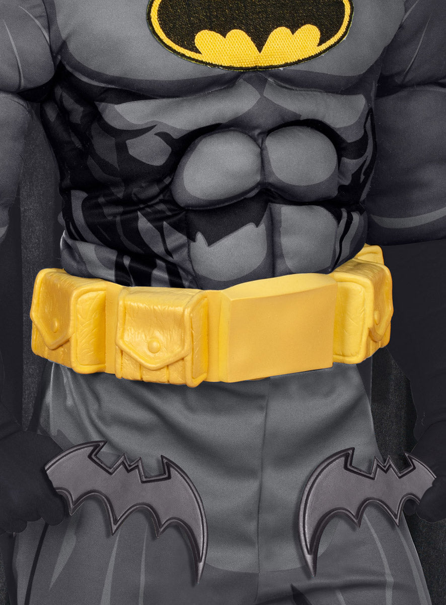 Close Image 2 of DC Comics Boys Premium Muscle Chest Batman Costume