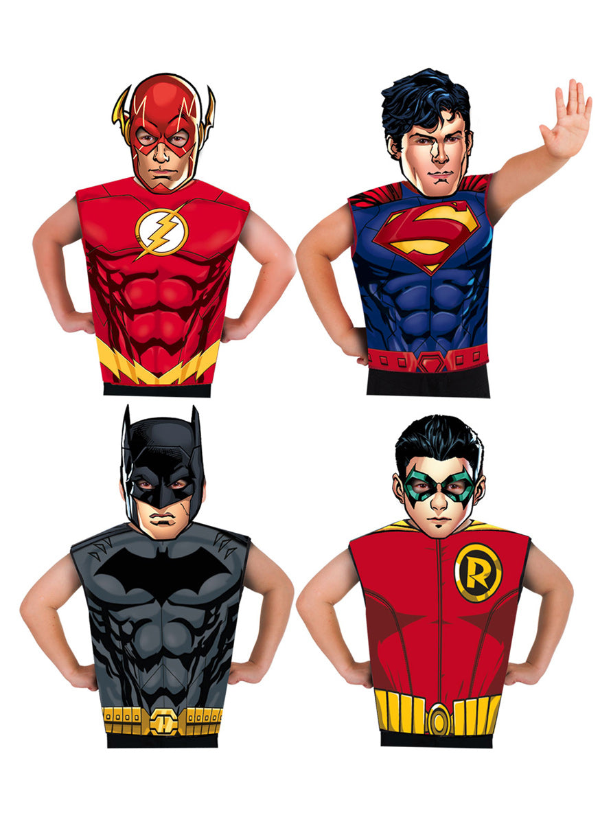 Boys 32 Pack DC Comics Superhero Party Costume Set - Main Image