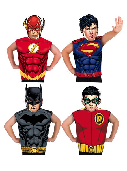 Boys 32 Pack DC Comics Superhero Party Costume Set - Main Image