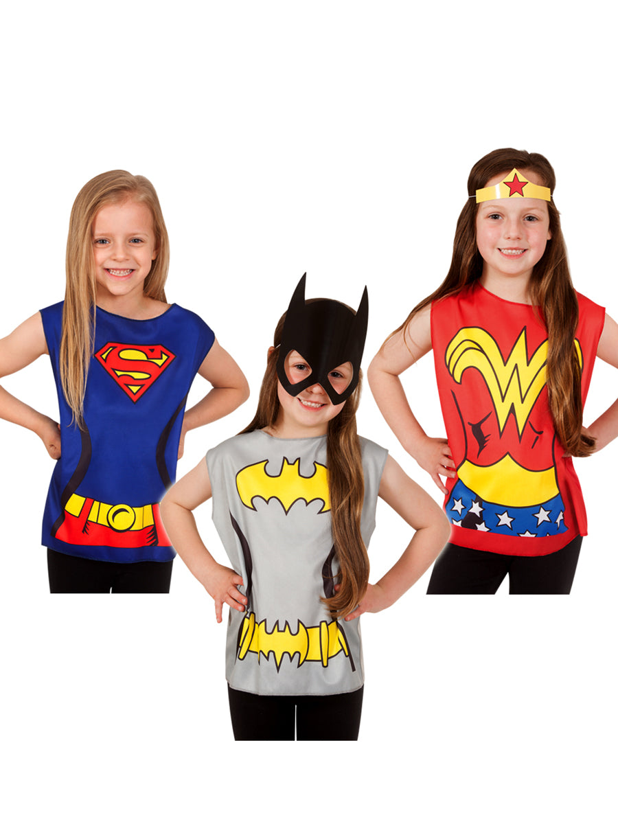 Party Favours Girls 32 Piece DC Comics Superhero Costume Set - Main Image