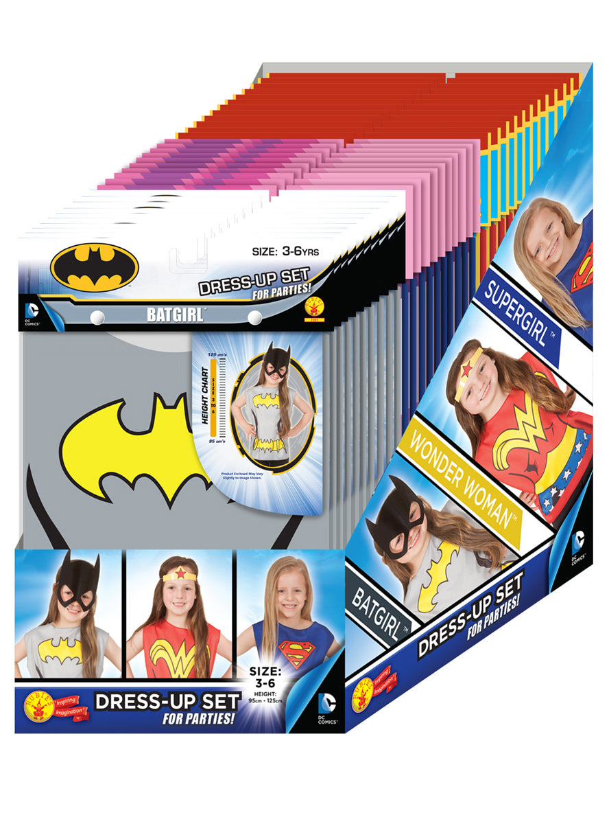 DC Comics Party Favours Girls 32 Piece Costume Set - Packaging Image