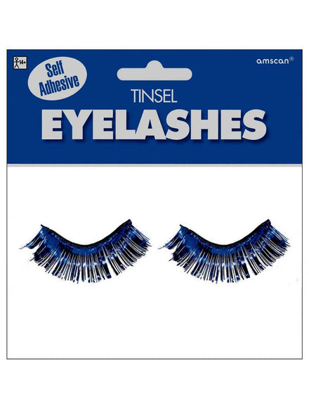 Dark Blue Tinsel Eyelashes - Main Image