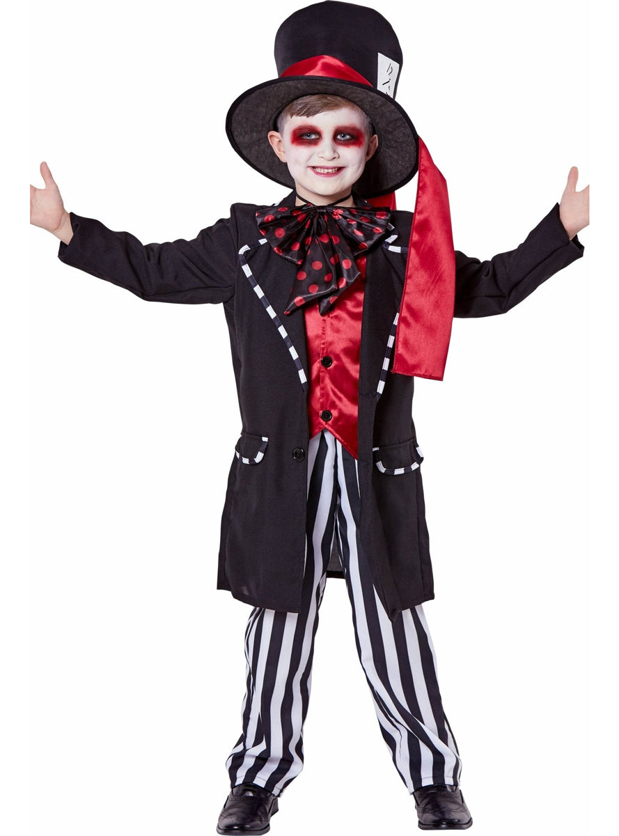 Dark Wonderland Mad Hatter Boys Costume - Alternate Image
