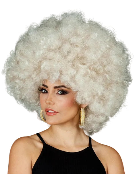 Dark Blonde Adults Super Jumbo Afro Costume Wig - Alternative Image