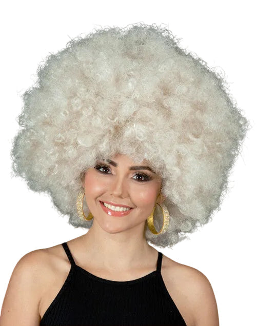 Dark Blonde Adults Super Jumbo Afro Costume Wig - Main Image