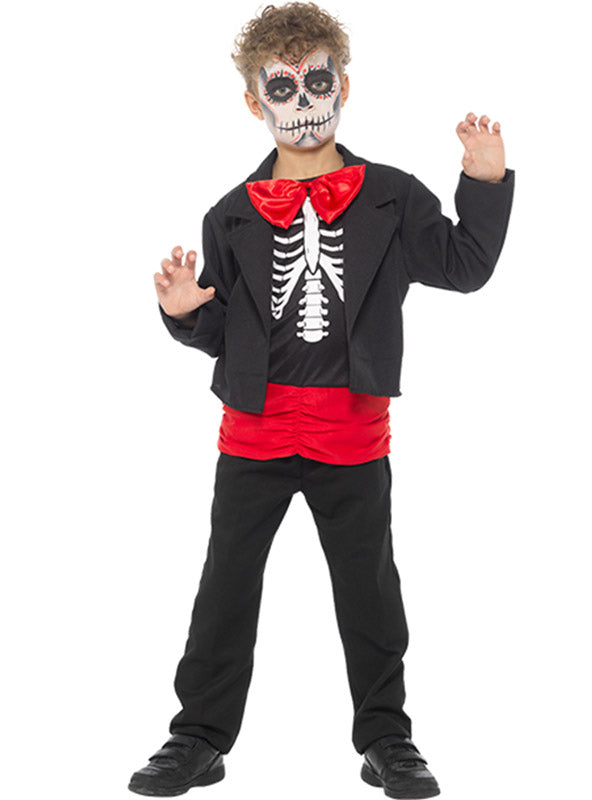 Main image of Day Of The Dead Senor Boys Halloween Costume