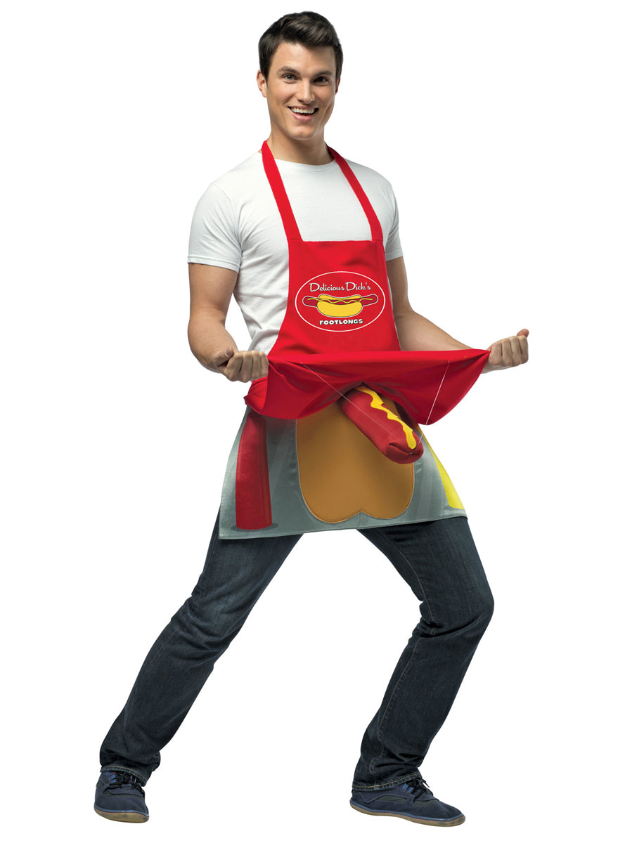 Dirty Hot Dog Vendor Novelty Adults Costume - Main Image