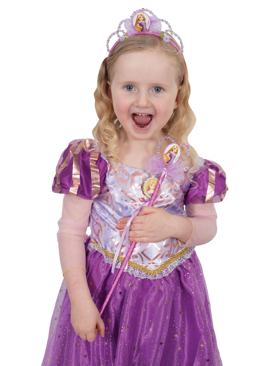 Rapunzel Girls Disney Princess Beaded Costume Tiara - Alternative Image