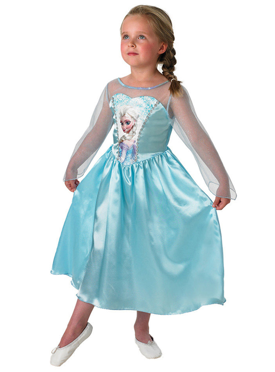 Princess Elsa Classic Girls Disney Frozen 1 Costume - Main Image