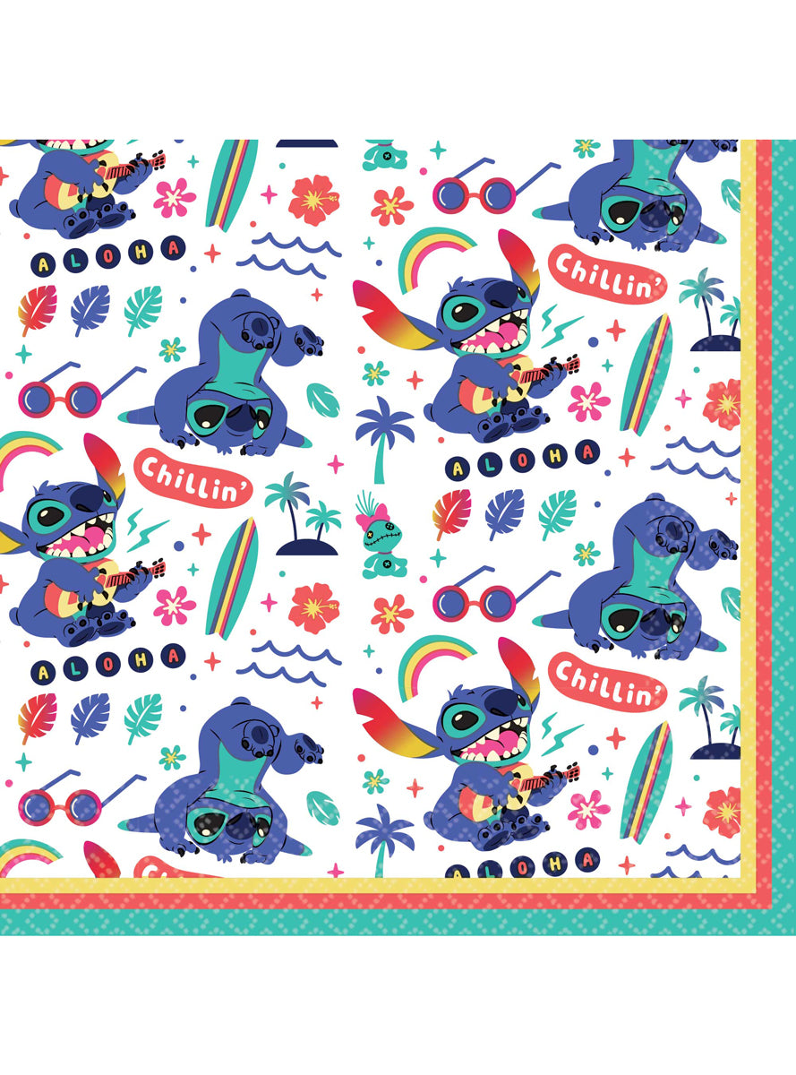 Stitch Lunch Napkins 16 Pack - Main Image