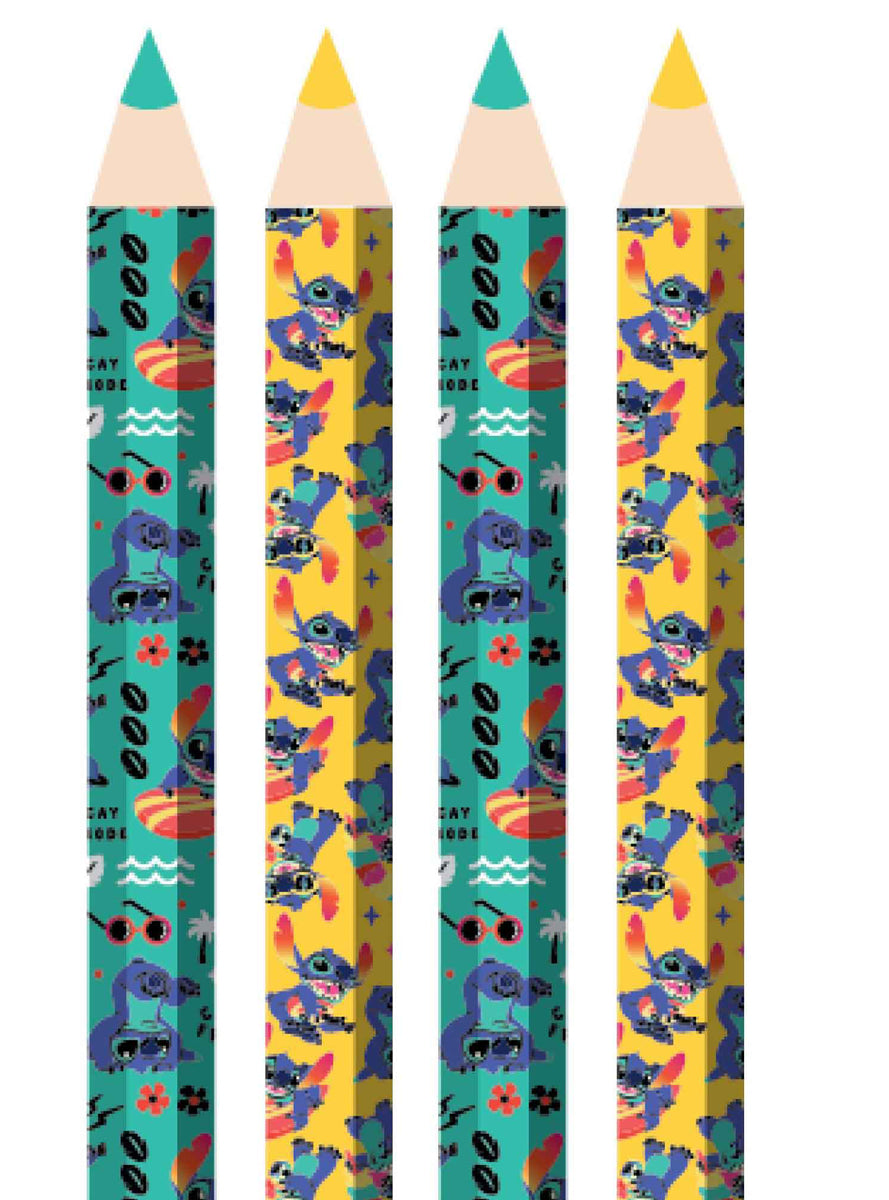 Stitch Coloured Pencils 6 Pack - Main Image