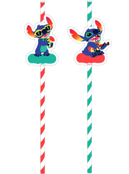 Stitch Paper Straws 8 Pack - Main Image