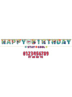 Stitch Happy Birthday Banner Decoration - Main Image