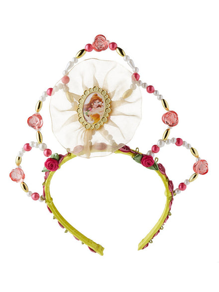 Belle Girls Beaded Disney Princess Costume Tiara - Main Image