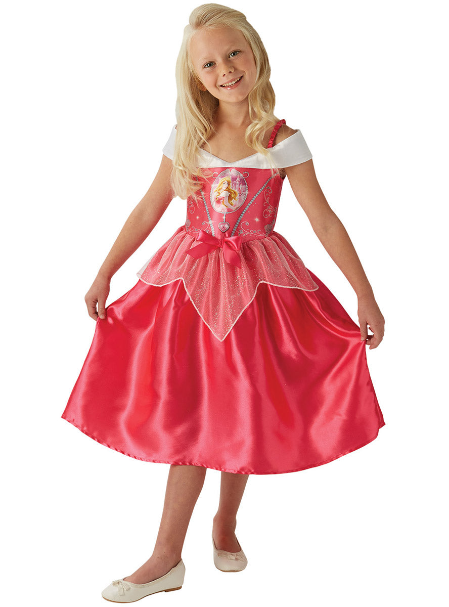 Disney Sleeping Beauty Girls Princess Aurora Costume - Alternative Image