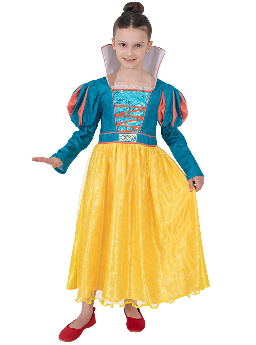 Girls Deluxe Live Action Disney Snow White Costume - Alternative Image