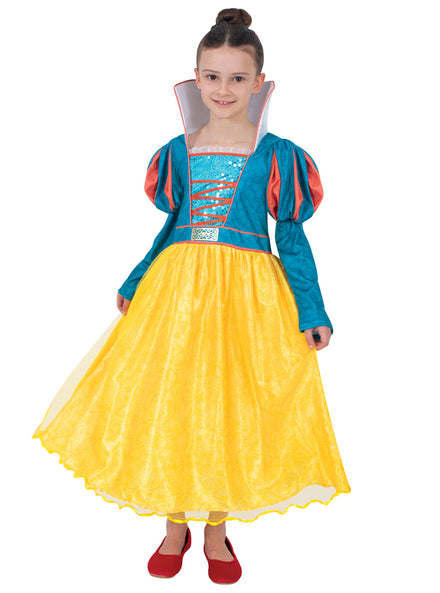 Girls Deluxe Live Action Disney Snow White Costume - Main Image