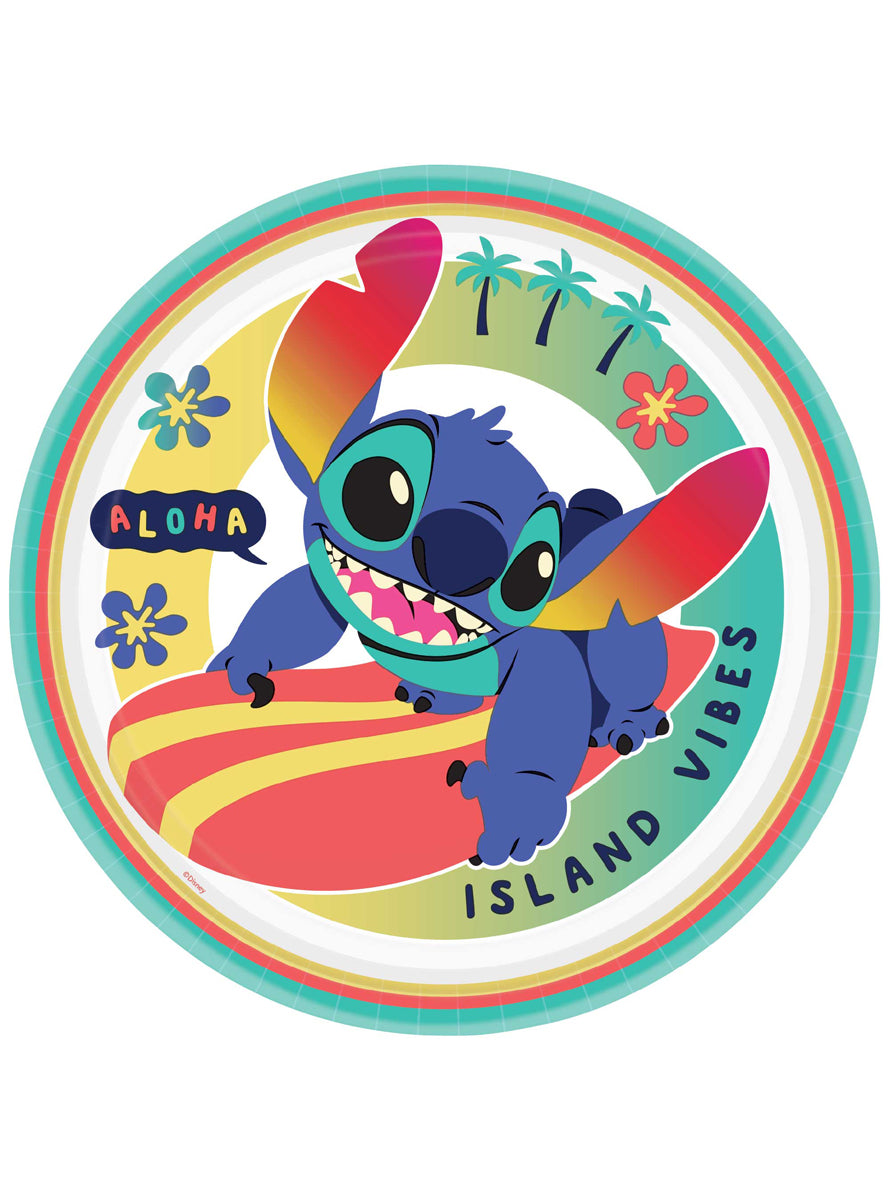Stitch 23cm Paper Plates 8 Pack - Main Image