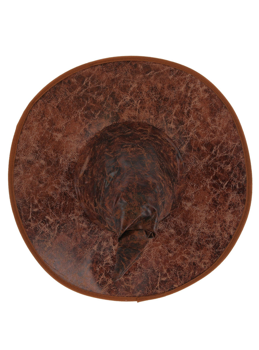 Faux Brown Leather Wizard Hat - Packaging Image