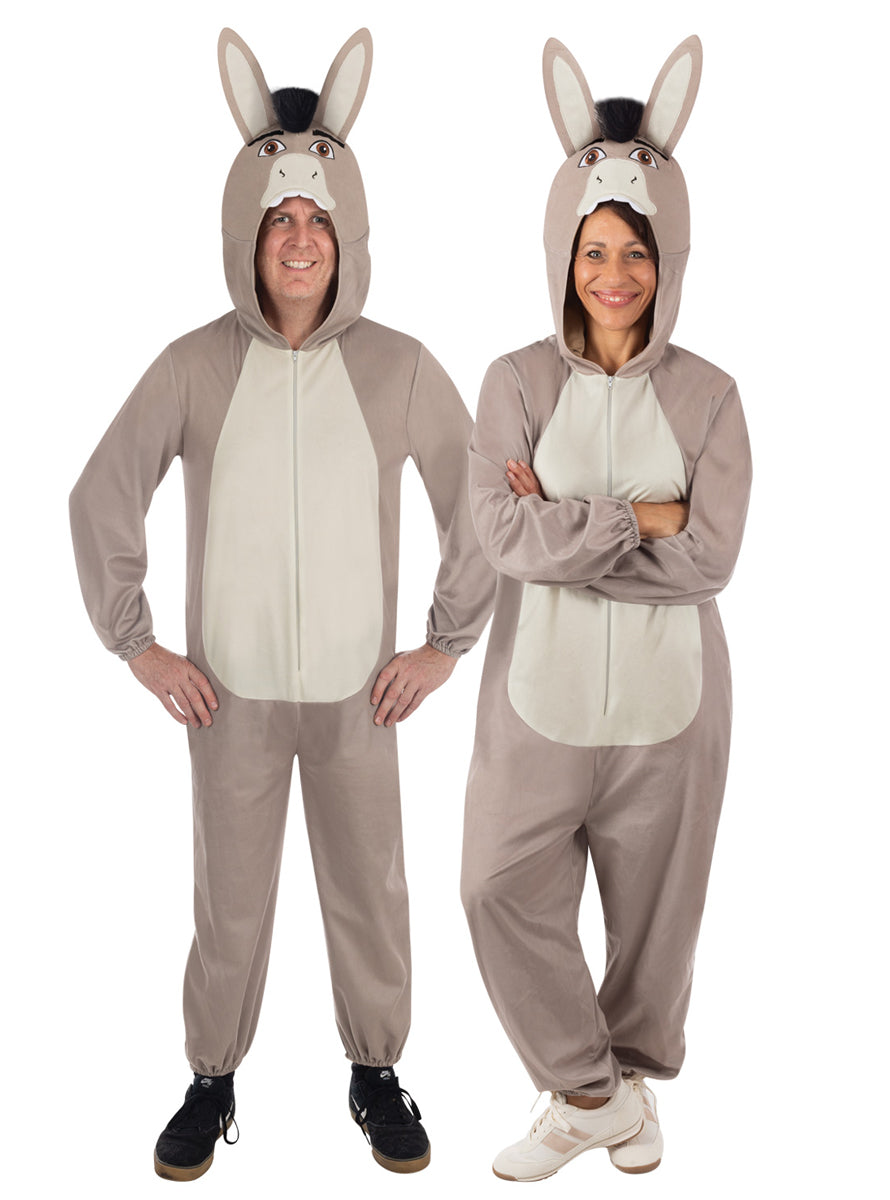 Donkey Adults Shrek Character Costume Onesie - Main Image