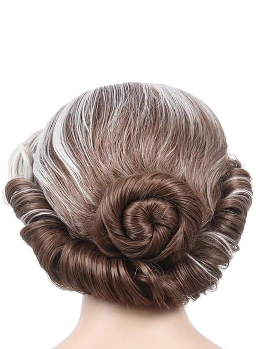 Doubtfire Adults Grey Old Lady Costume Wig