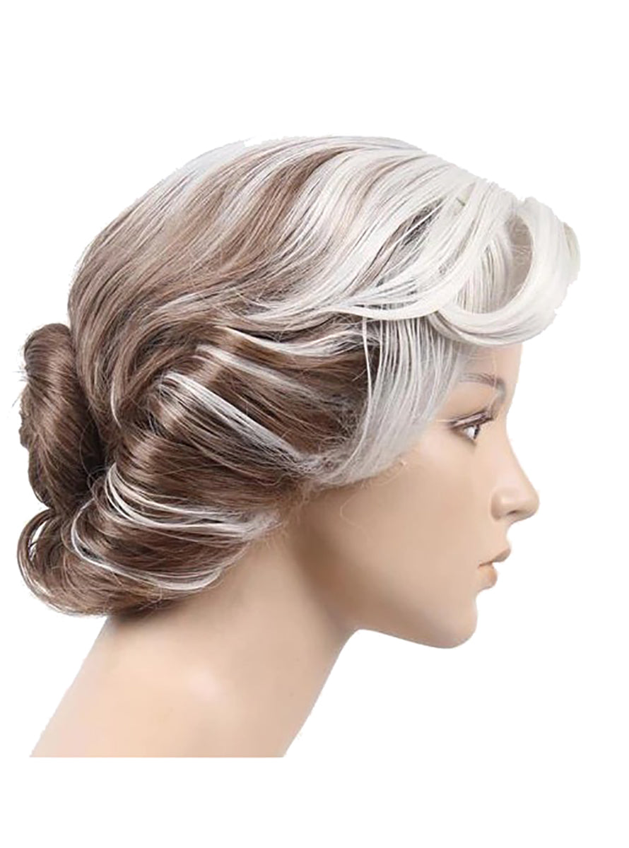 Doubtfire Adults Grey Old Lady Costume Wig