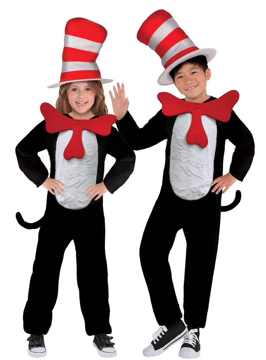 Cat in the Hat Kids Costume - Main Image
