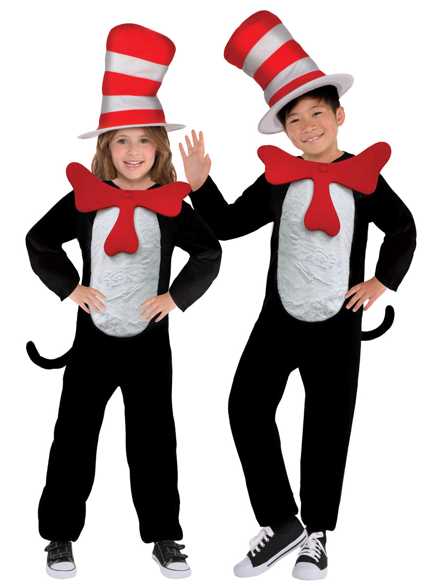 Cat in The Hat Kids Licensed Dr Seuss Costume - Main Image