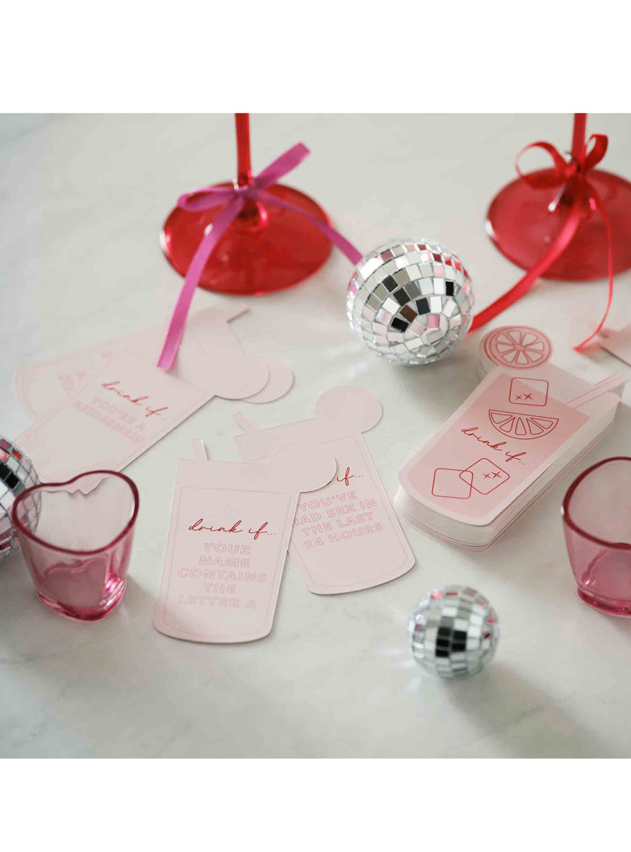 Drunk in Love Hens Night 50 Pack Drinking Game Cards – Lifestyle Image