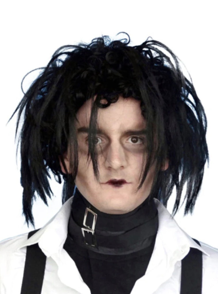 Mens Black Eddie Sharpfingers Halloween Costume Wig