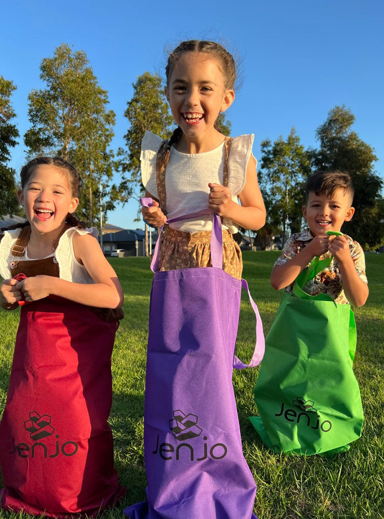 Egg And Spoon And Sack Races Outdoor Party Game Kit - Lifestyle Image 2