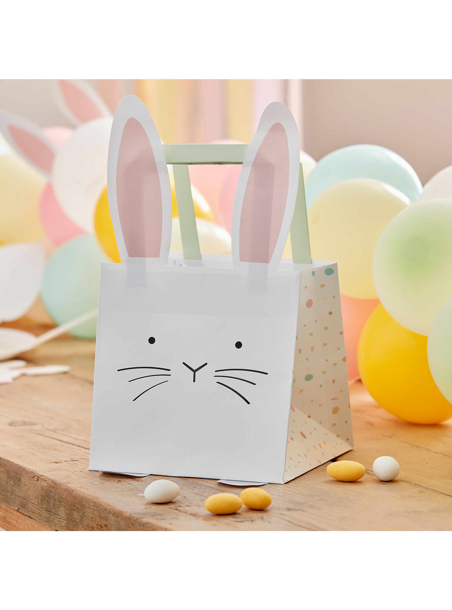 Eggciting Easter 5 Pack Bunny Shaped Party Bags – Main Image