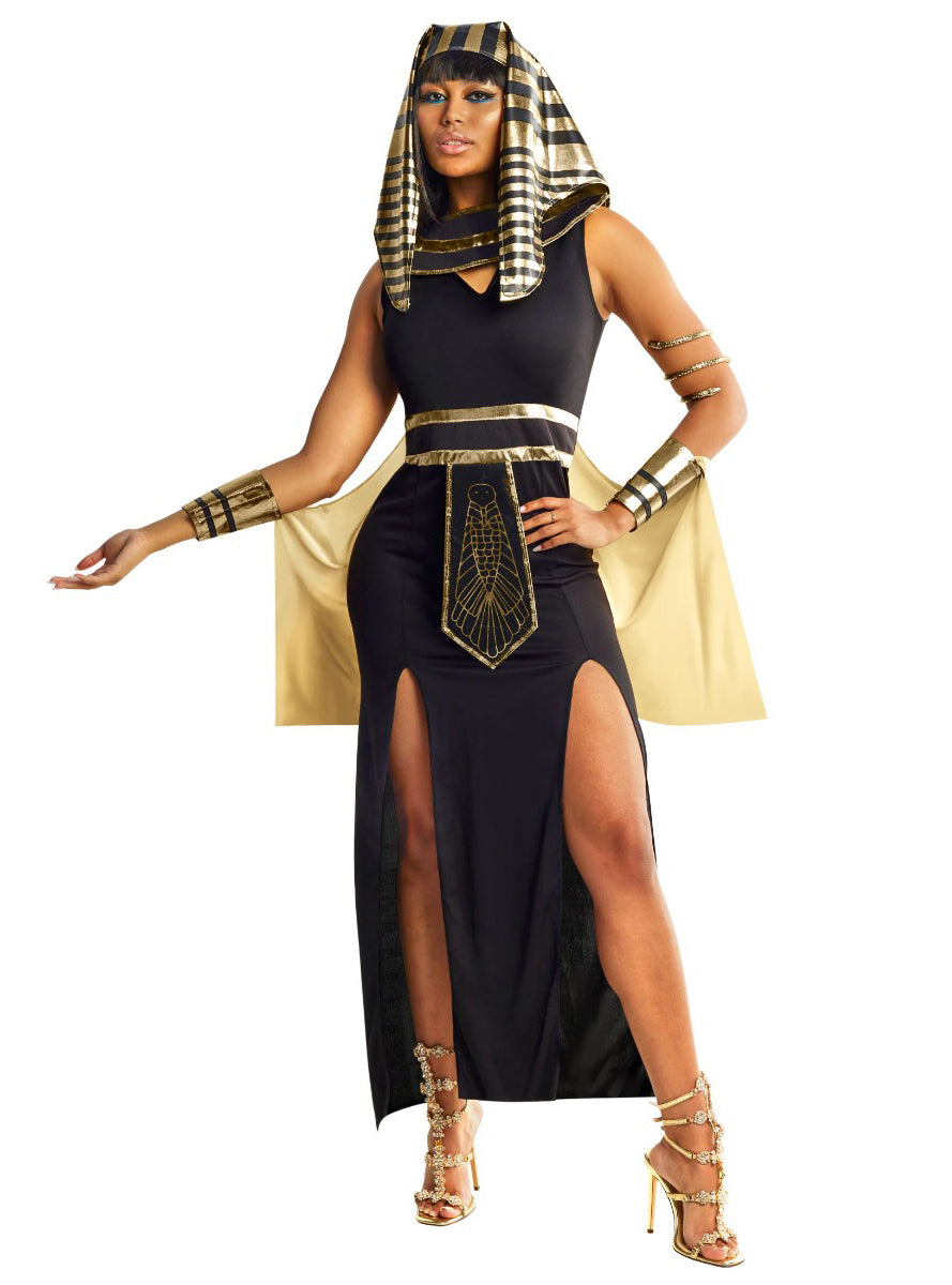 Plus Size Sexy Egyptian Pharaoh Queen Womens Costume - Alternate Image 2