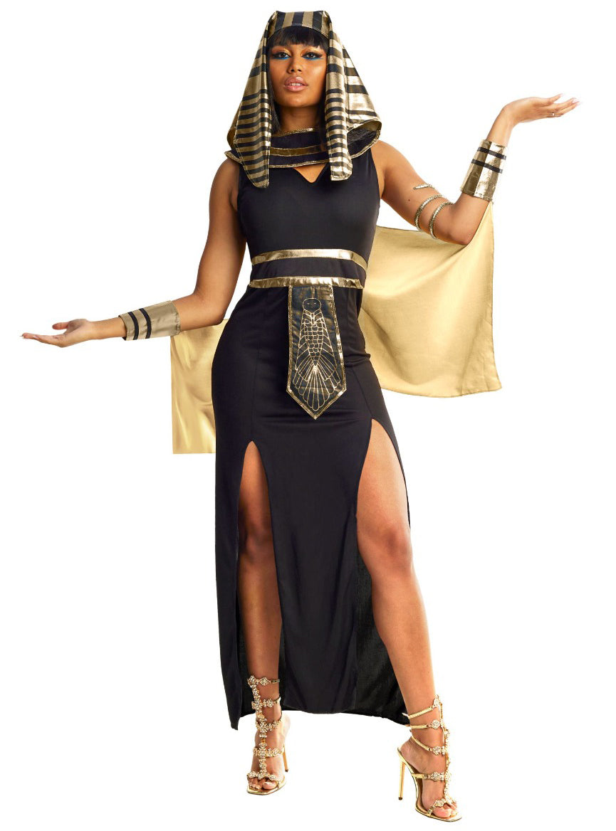 Plus Size Sexy Egyptian Pharaoh Queen Womens Costume - Alternate Image