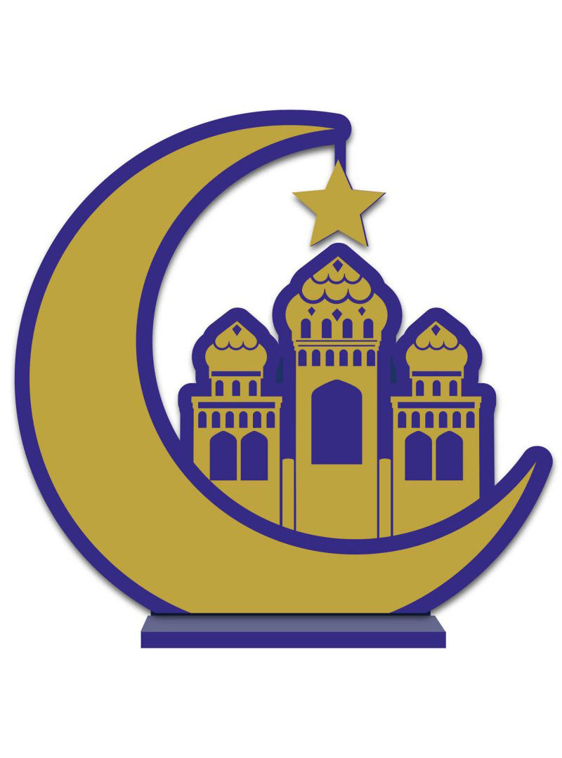 Eid Opulent 30cm MDF Wooden Sign - Main Image