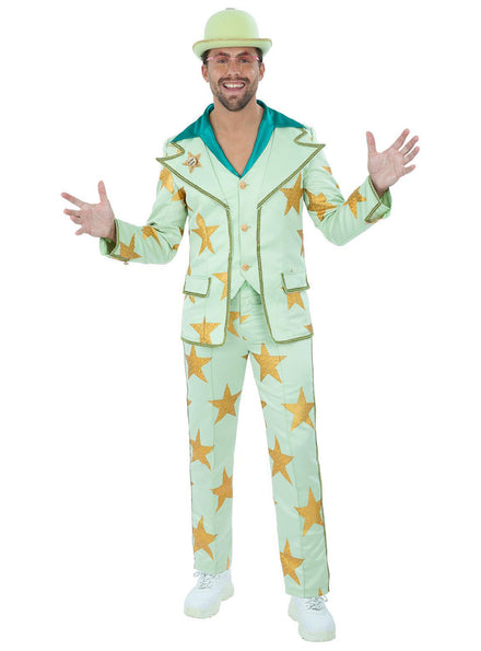 Mens pop star elton john star suit costume - Main image