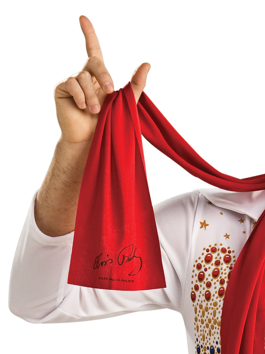 Elvis 3 Pack Red Costume Scarves - Close Image