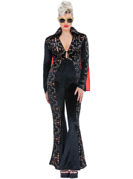 Deluxe Plus Size Womens Elvis Jumpsuit - Main Image