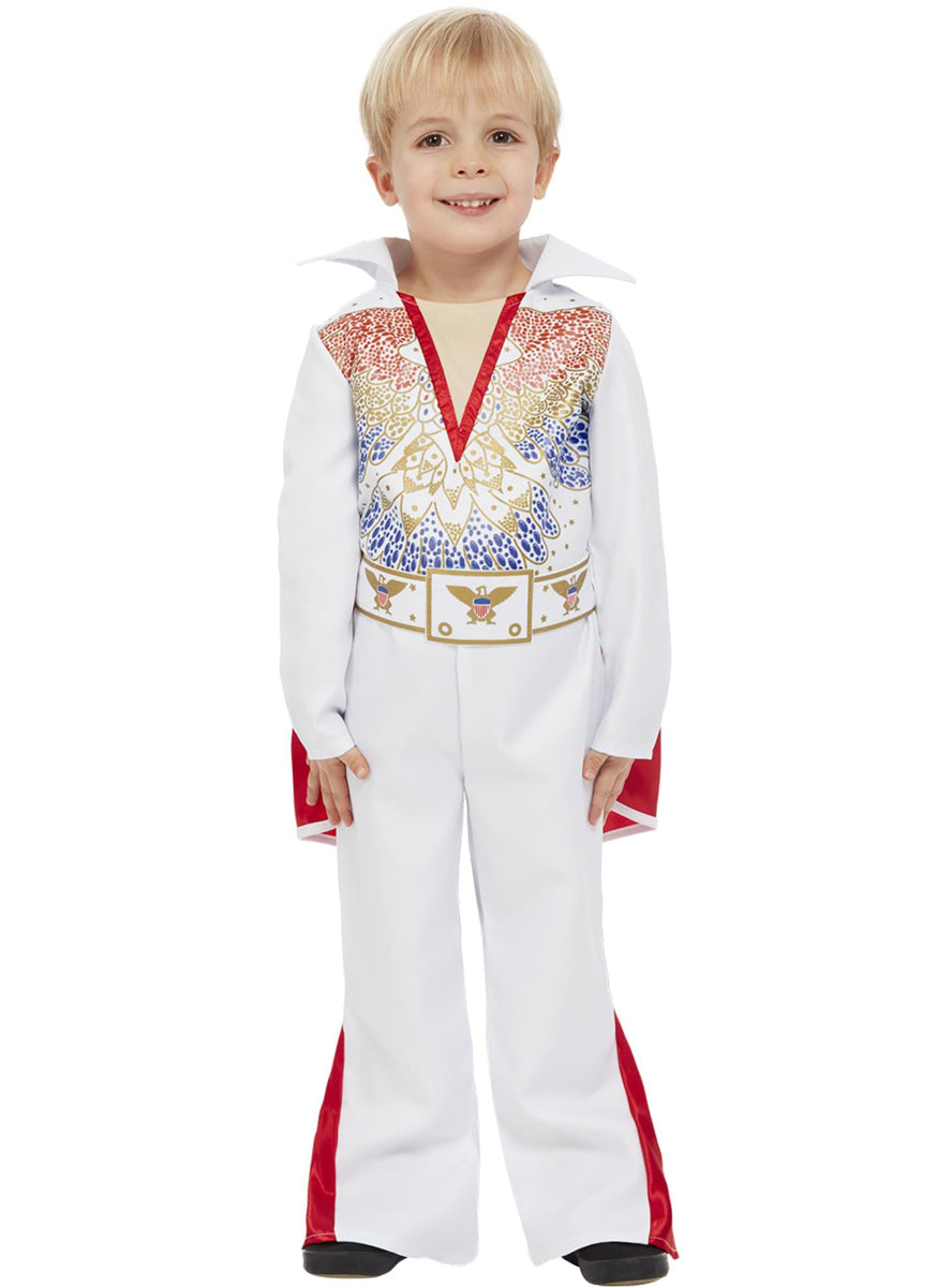 Boys Toddler white eagle elvis suit costume - Alternative image