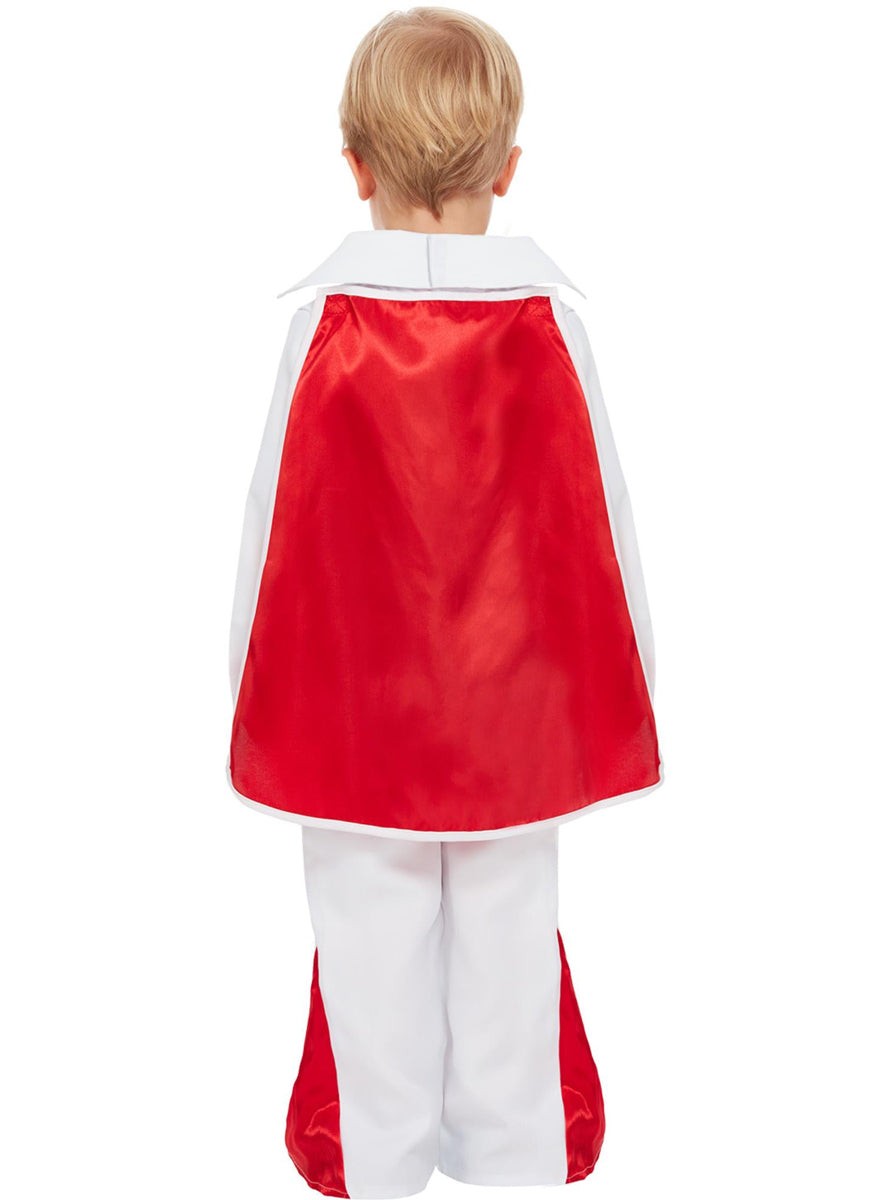 Boys Toddler white eagle elvis suit costume - Back image