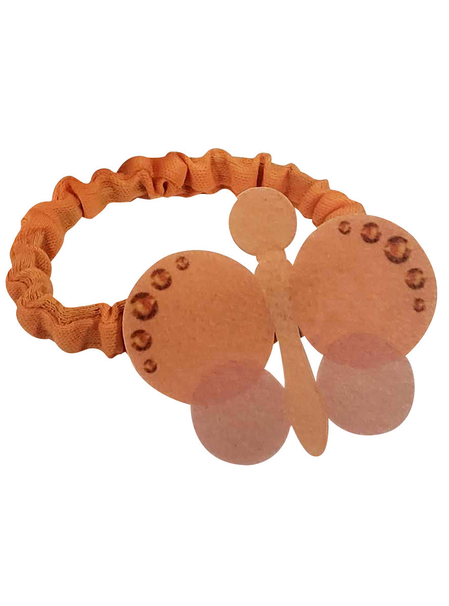 Girls Emma Memma Orange Butterfly Headband And Wristbands Costume Accessory Set - Wristband Image